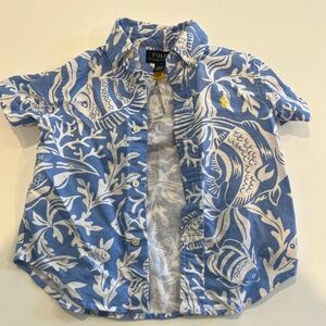 Polo Ralph Lauren button down short sleeve shirt size 2